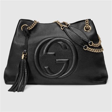 gucci soho mini shoulder strap bag black|lookalike Gucci soho bags.